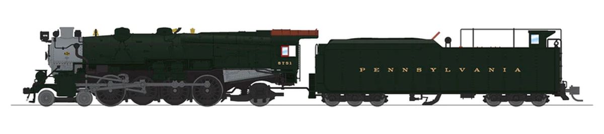 N PRR M1a 4-8-2 Steam Loco #6712 DC/DCC Sound