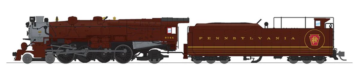 N PRR M1b 4-8-2 Steam Loco #6744/Tuscan Scheme DC/DCC Sound