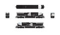 N AC6000 Diesel Roy Hill Mining #1017/blk&wht DCC Ready