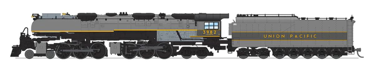N UP 4-6-6-4 Challenger Steam Loco #3982/gry DCC Ready
