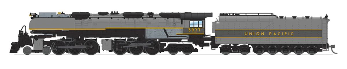 N UP 4-6-6-4 Challenger Steam Loco #3977/gry DCC Ready