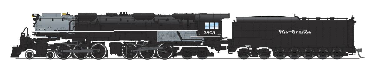 N D&RGW 4-6-6-4 Challenger Steam Loco #3803 DCC Ready