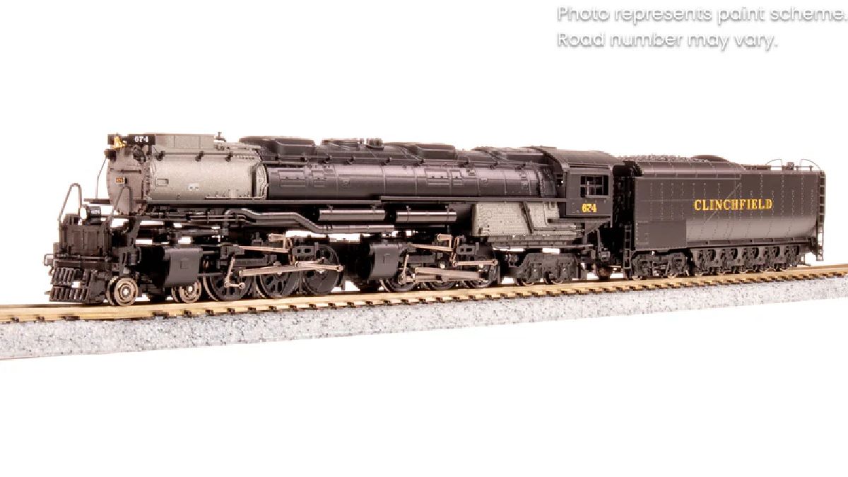 N Clinchfield 4-6-6-4 Challenger Steam Loco #674 DCC Ready