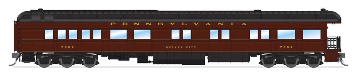 HO PRR Business Car #7504 Quaker City