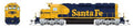 HO SD40-2 Diesel SF #5010/Yellow Warbonnet DCC Ready