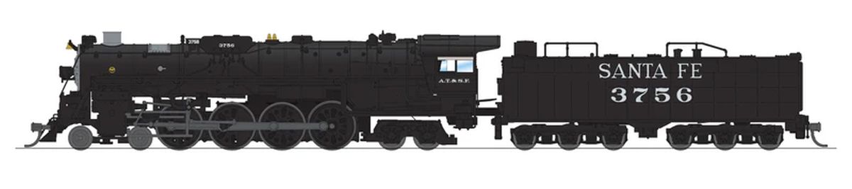 N P4 SF 4-8-4 Northeren Steam Loco #3759/In Service DC/DCC S