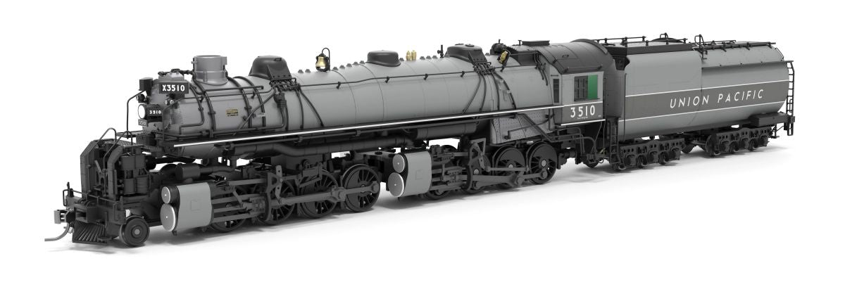 HO UP 2-8-8-0 Bullmoose Steam Loco #3510/gry DC/DCC Sound &