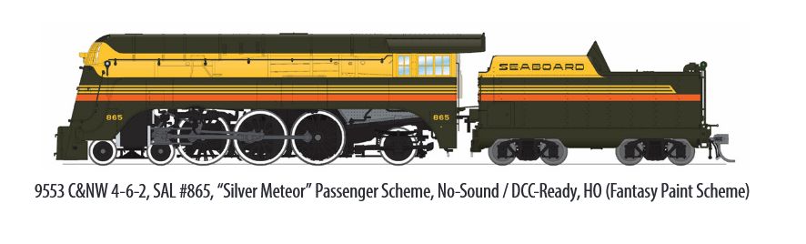 HO HY SAL 4-6-2 Silver Meteor #865/Psg.Scheme DCC Ready