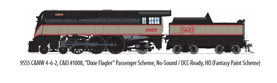 HO HY C&EI Dixie Flagler #1008/Psg.Scheme DCC Ready