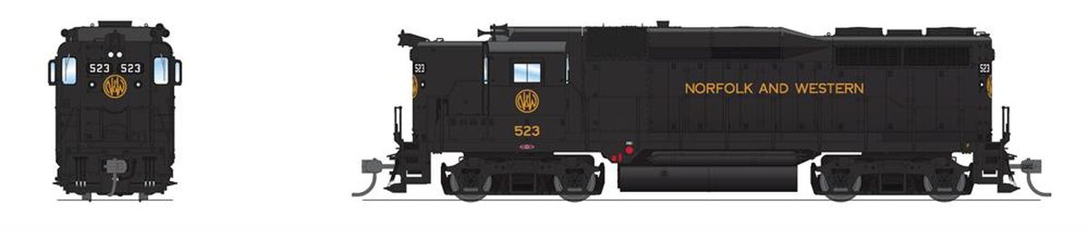 HO GP30 Diesel N&W #523/As Delivered DCC Ready