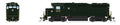 HO GP30 Diesel PRR #2211/grn w/Red Keystone DCC Ready