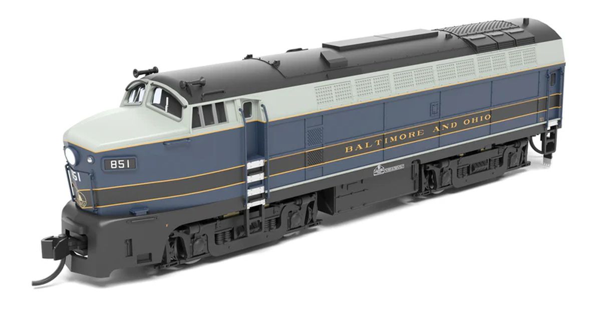 N P4 B&O Sharknose RF-16 A As-Delivered 857A  DCC-Ready