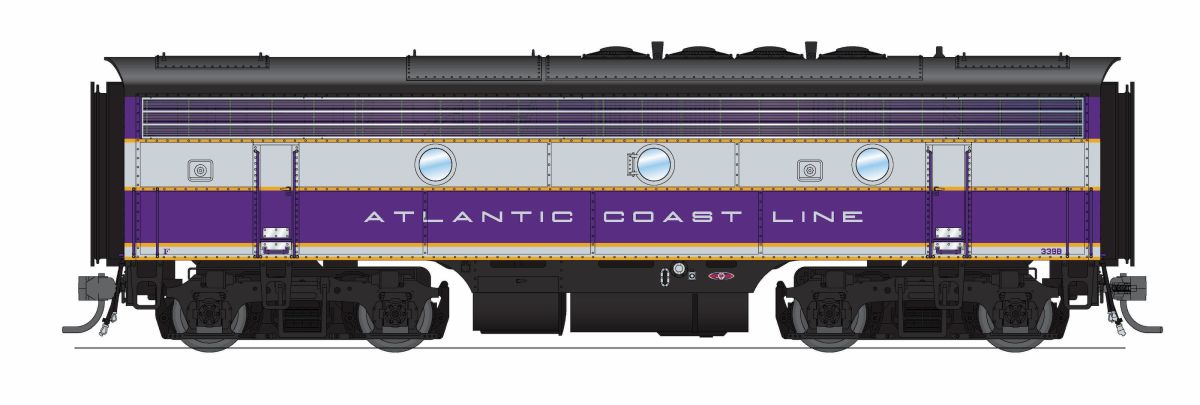 HO P4 F3B ACL #343B/Purple & Silver DCC-Ready