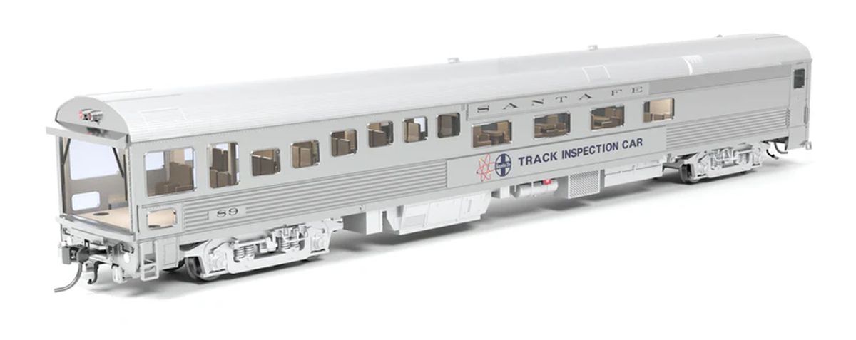 HO Track Inspection Car ATSF #89 1975-1982 Appearance