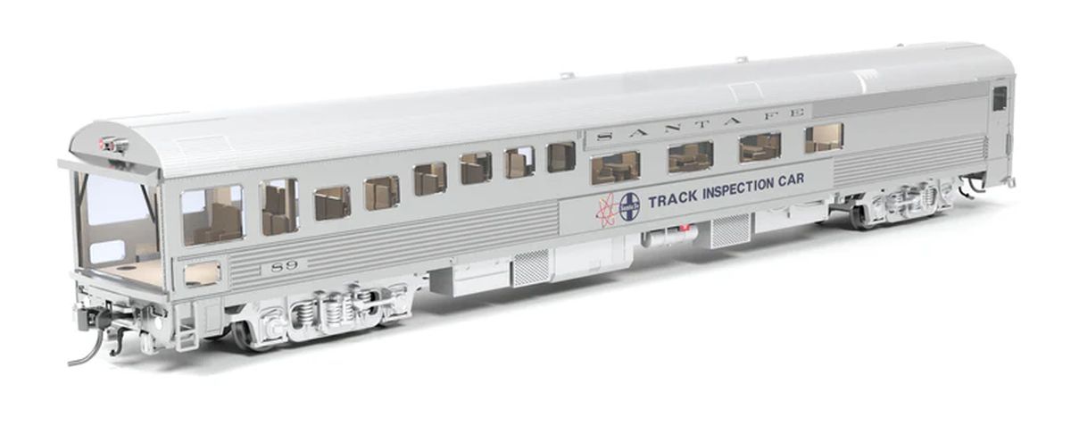 HO Track Inspection Car ATSF #89 1982-1990 Appearance