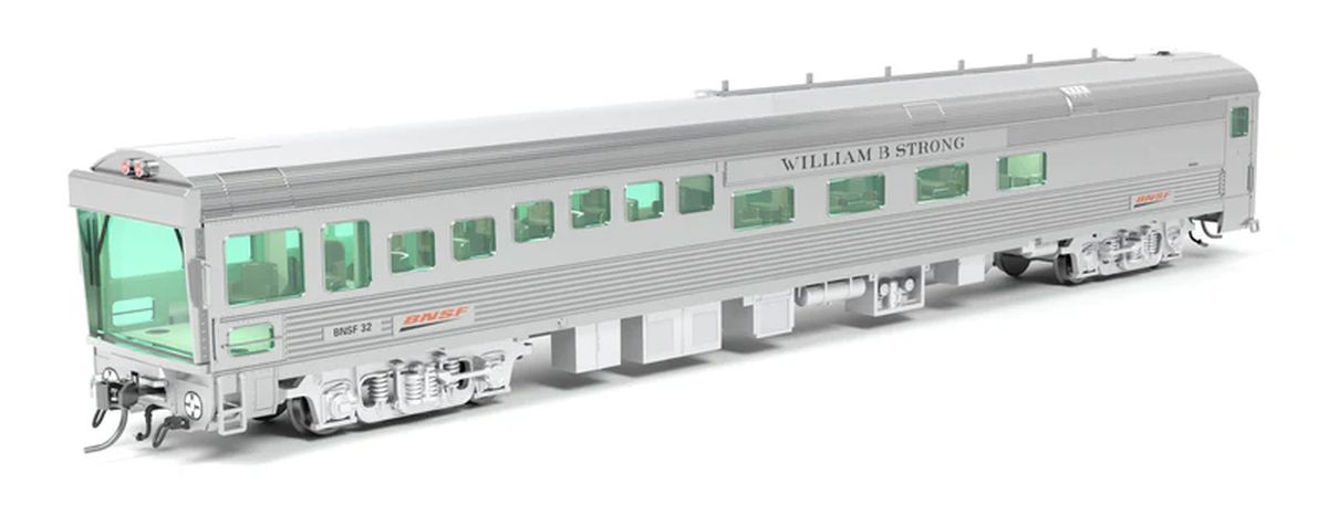HO Track Inspection Car BNSF #32 William B. Strong 2018-Pres