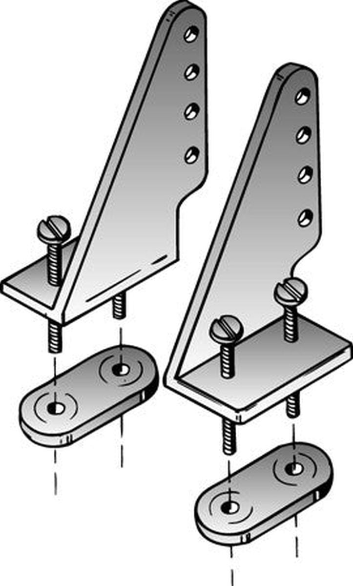 Nylon Control Horns 1 Left & 1 Right (QTY/PKG: 2 )