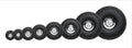 2-1/4'' Dia. Treaded Chrome Wheels (2)