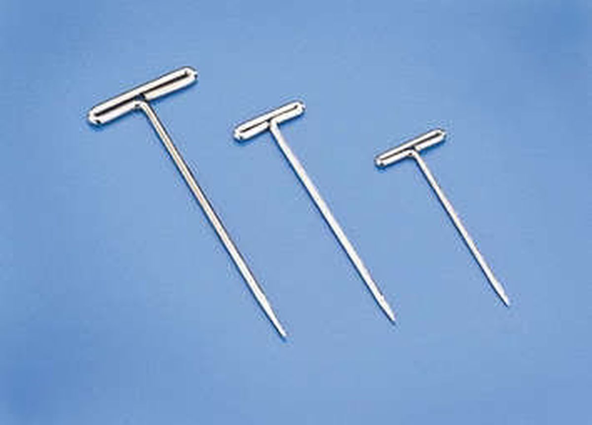 Nickel Plated T-Pins 1'' (QTY/PKG: 100 )