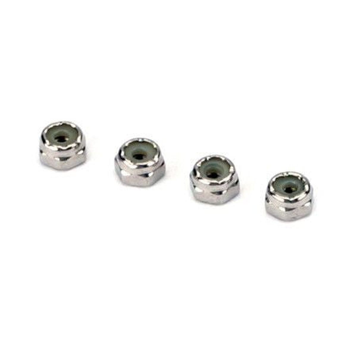 4-40 Stainless Steel Nylon Insert Lock Nuts (4/pkg)