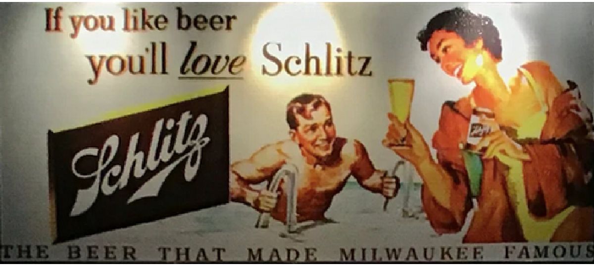 DVBB101-FA HO Assembled Fiber-Lit Schlitz Beer Billboard