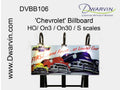DVBB112-FA HO Assembled Fiber-Lit Chevy Billboard
