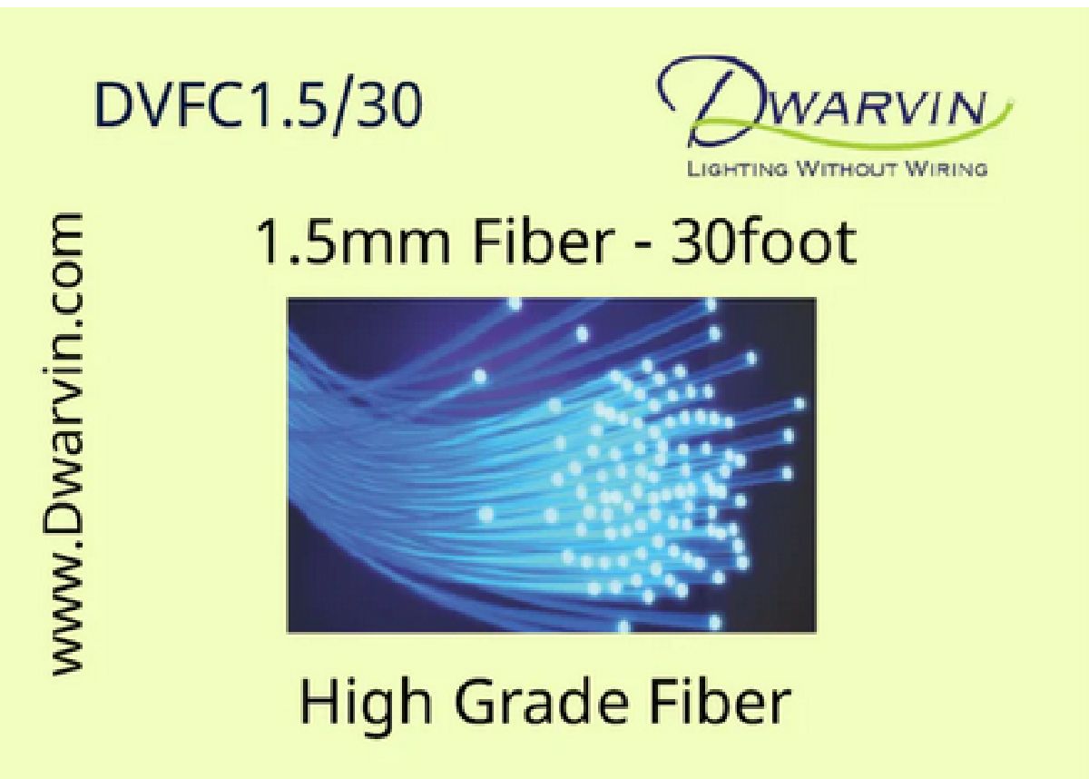 DVFC1.0/30 30ft 1.0mm End Glow Fiber Optic Cable