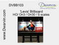 DVBB103-FA HO Assembled Fiber-Lit Levis Billboard