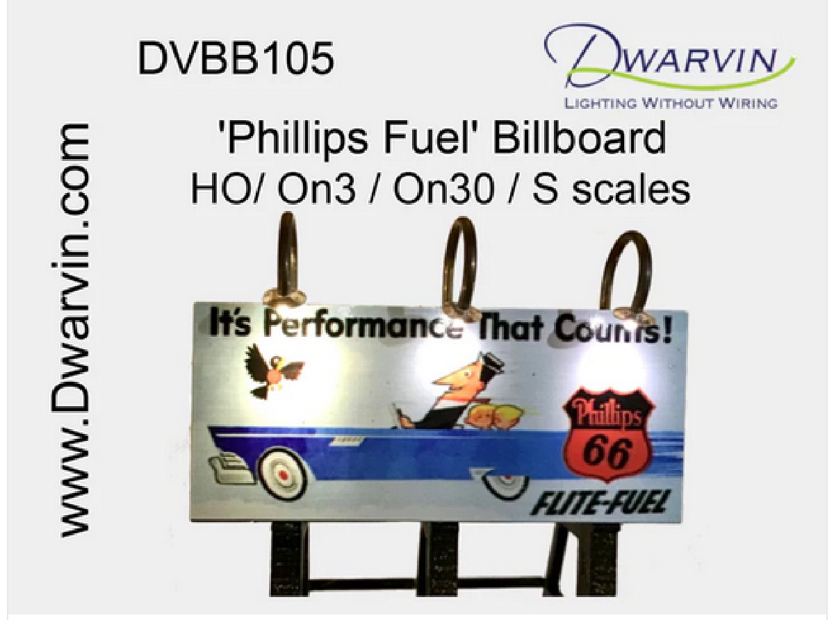 DVBB105-FP HO Unassembled Fiber-Lit Phillips Billboard