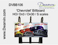 DVBB106-FA HO Assembled Fiber-Lit Chevrolet Billboard