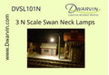 DVSL201 N Fiber-Lit Swan / Goose Neck Lamps (Pack of 3)