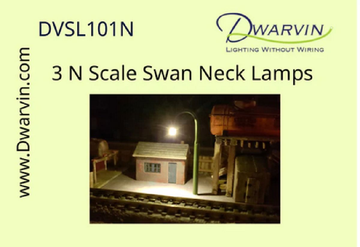DVSL201 N Fiber-Lit Swan / Goose Neck Lamps (Pack of 3)