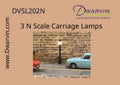DVSL202 N Fiber-Lit Carriage Lamps (Pack of 3)