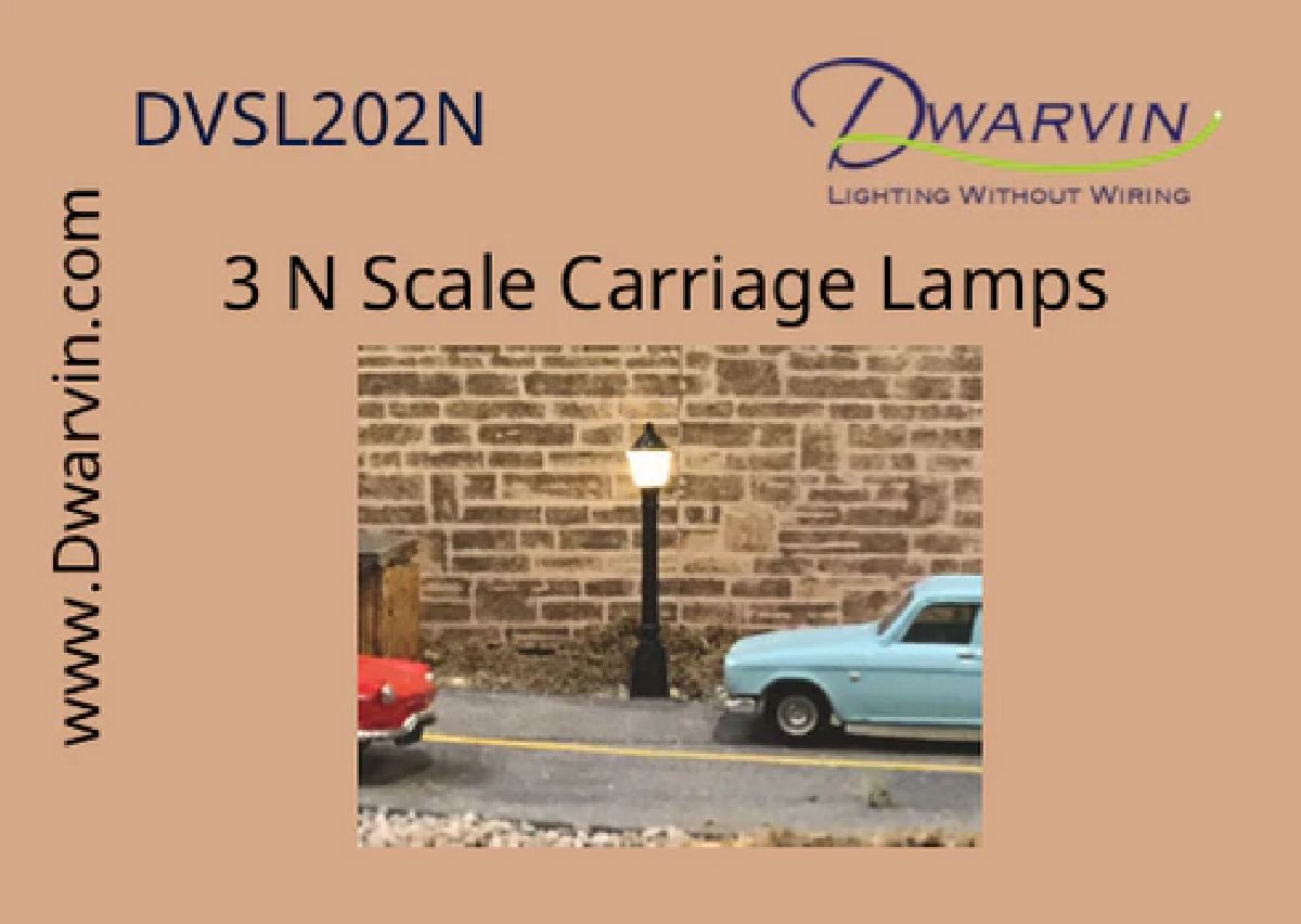 DVSL202 N Fiber-Lit Carriage Lamps (Pack of 3)