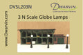 DVSL203 N Fiber-Lit Globe Lamps (Pack of 3)