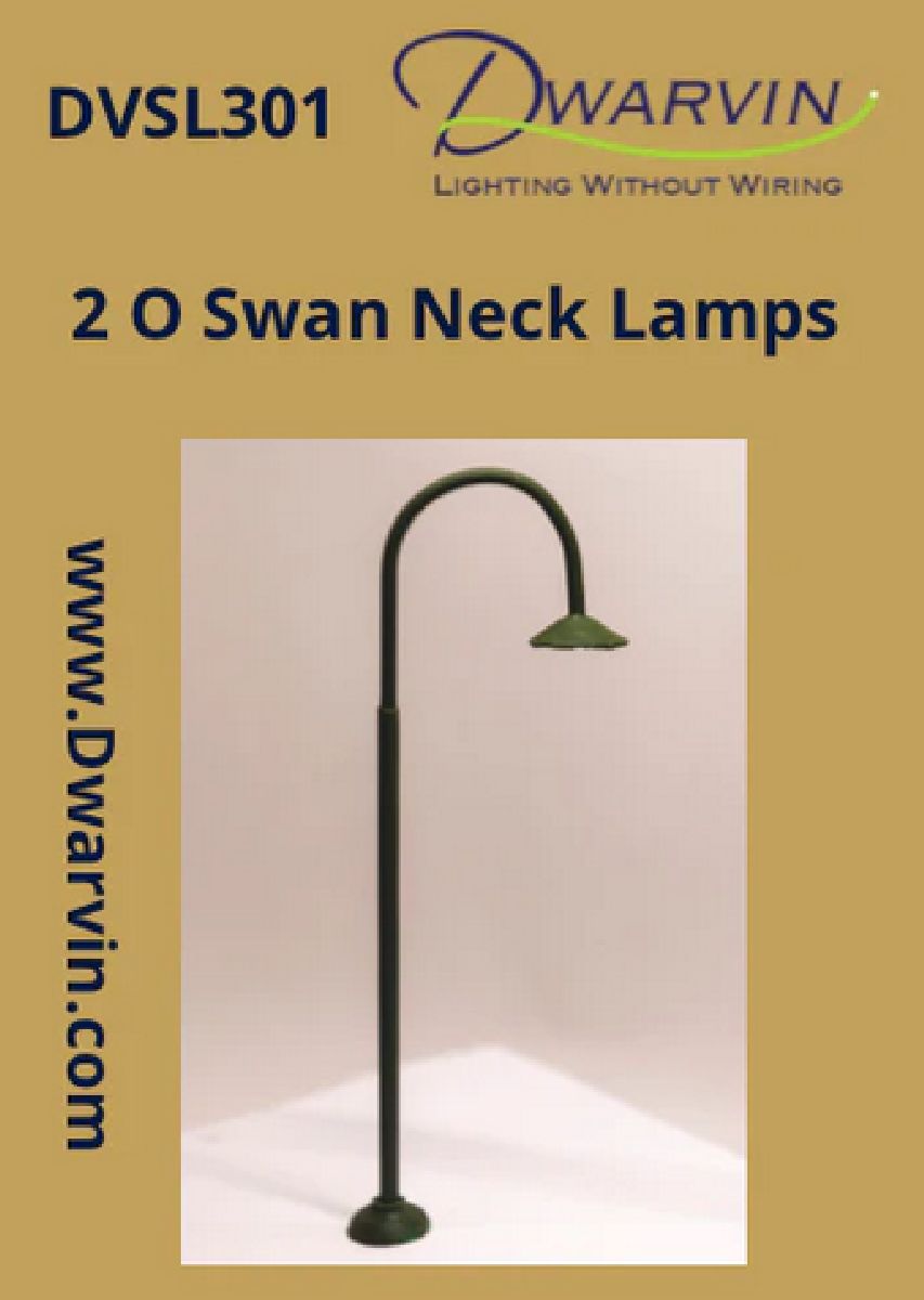 DVSL301 O Fiber-Lit Swan / Gooseneck Lamps (Pack of 2)