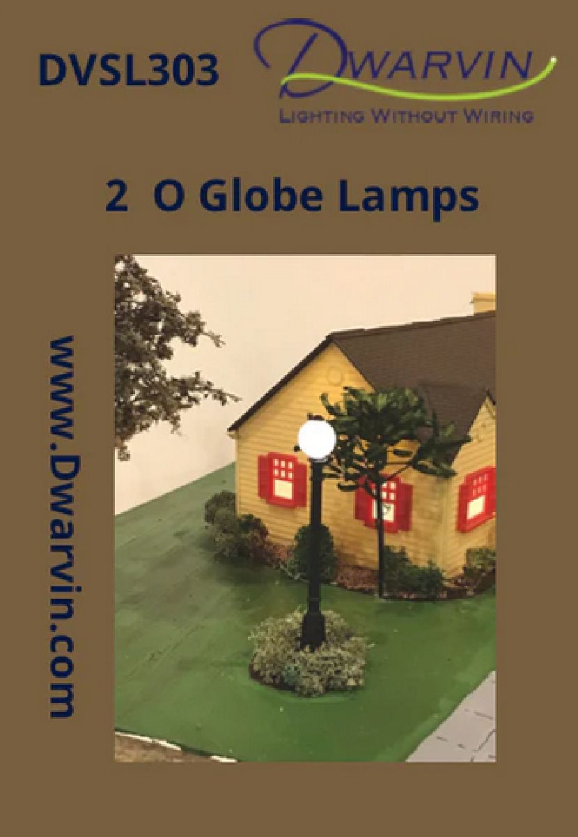 DVSL303 O Fiber-Lit Globe Lamps (Pack of 2)