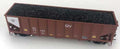 HO Coal Load Athearn 40 Ft 3 Bay Ribbed Hopper