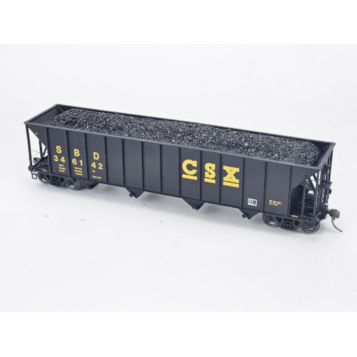 HO Coal Load for Tangent 3350cf Quad Coal Hopper 2pk