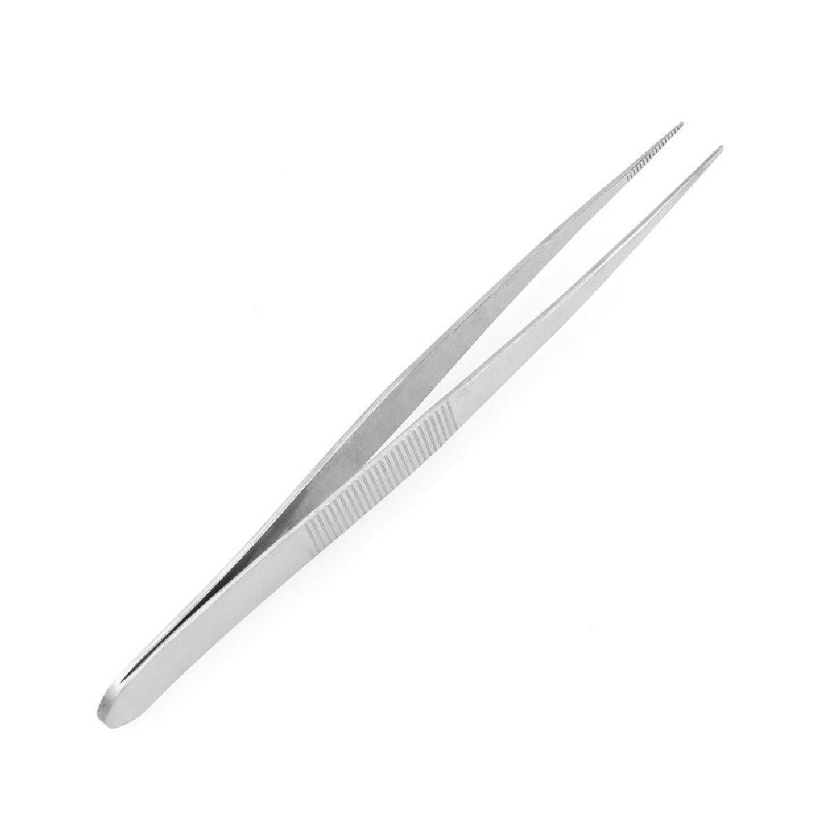 4 1/2 Straight Tweezers Stainless Steel Carded