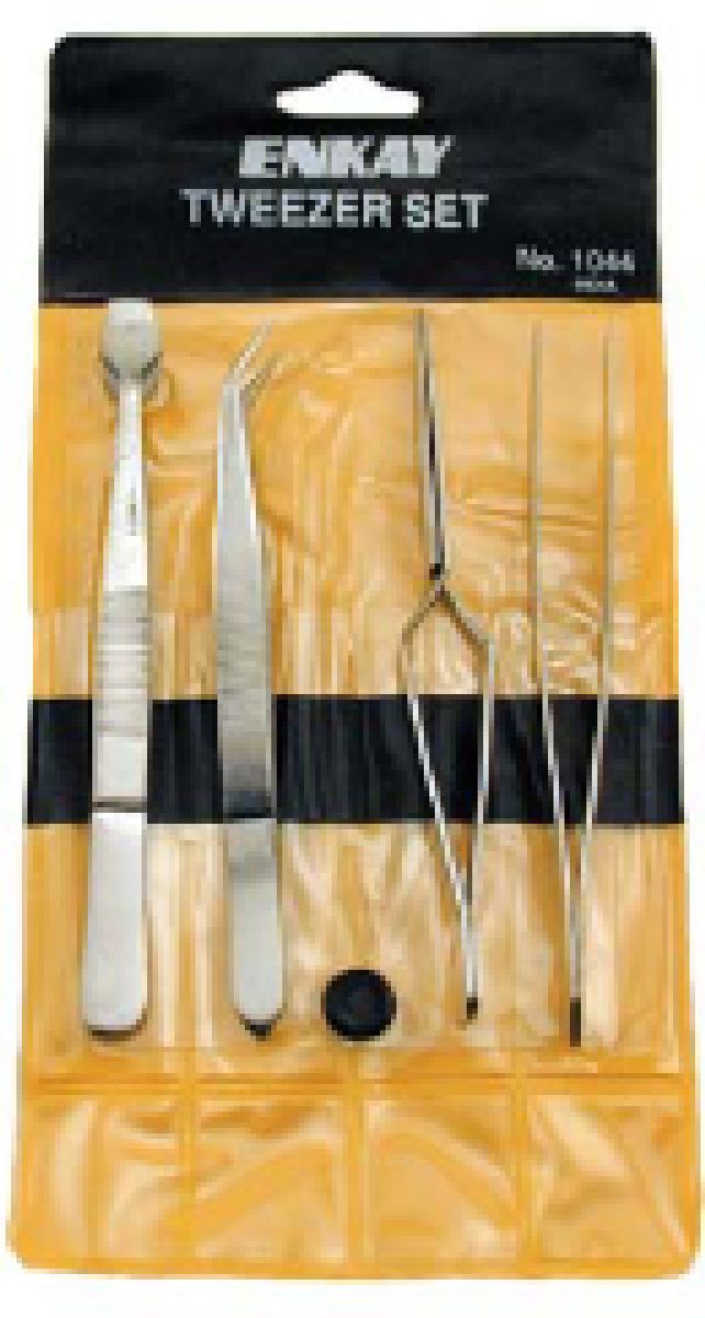 4pc Tweezer Set Carded