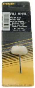 Felt Bob 3 Row 3/32in Shank Carded