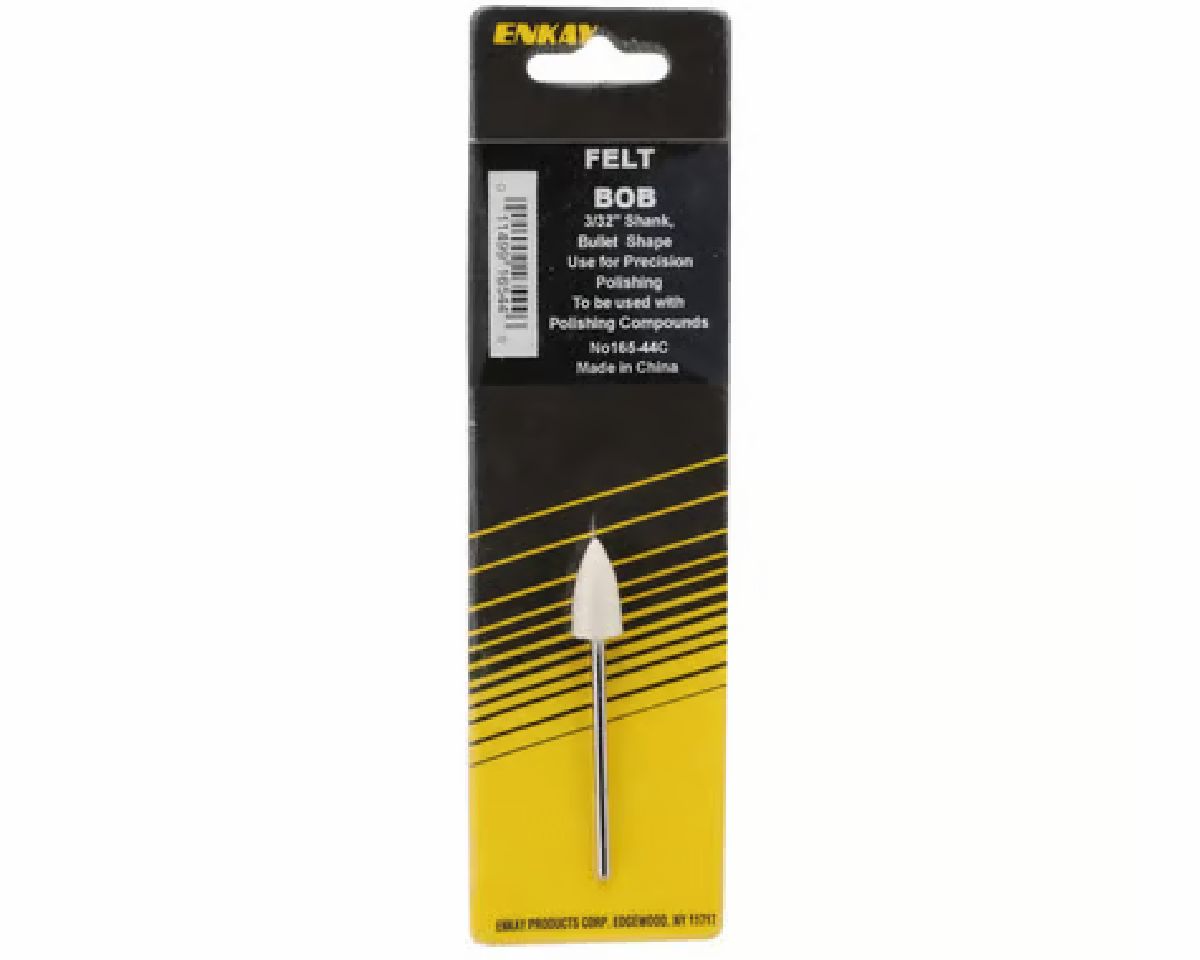 Felt Bob Bullet 3/32in Shank Carded