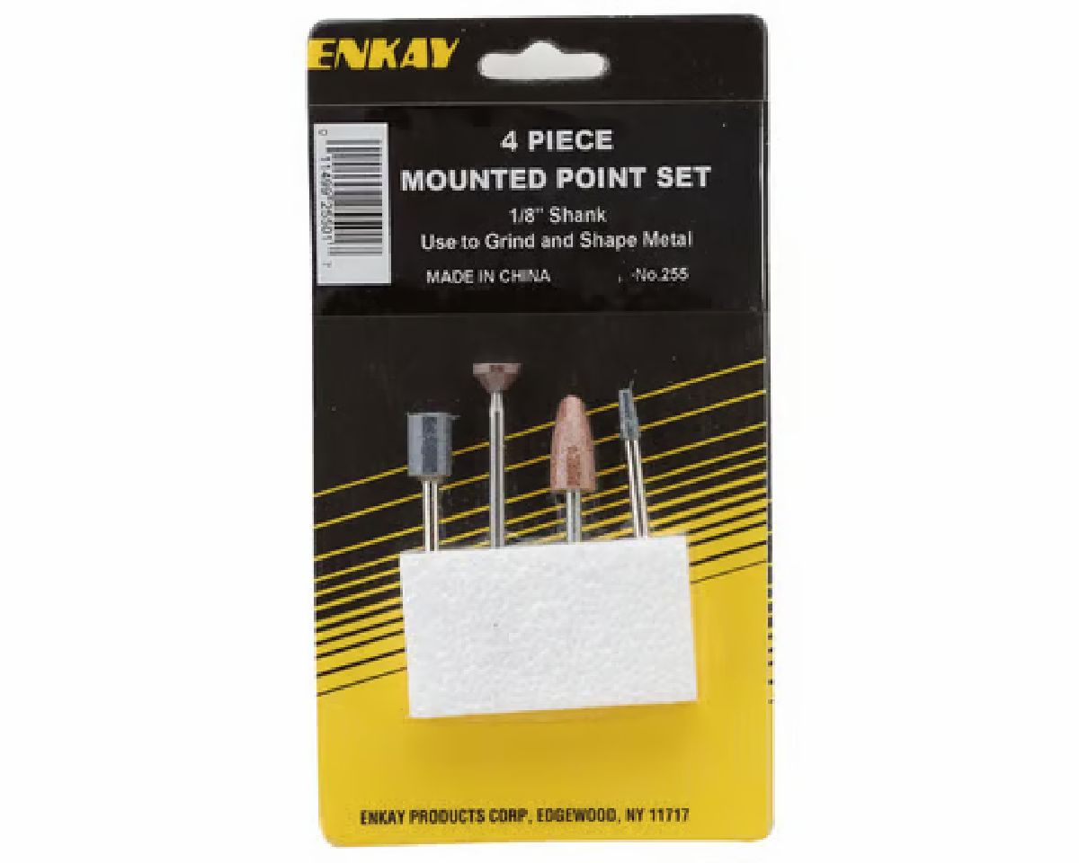 Mounted Point Set 4pc Carded