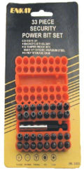 33pc Security Bit Set Carded