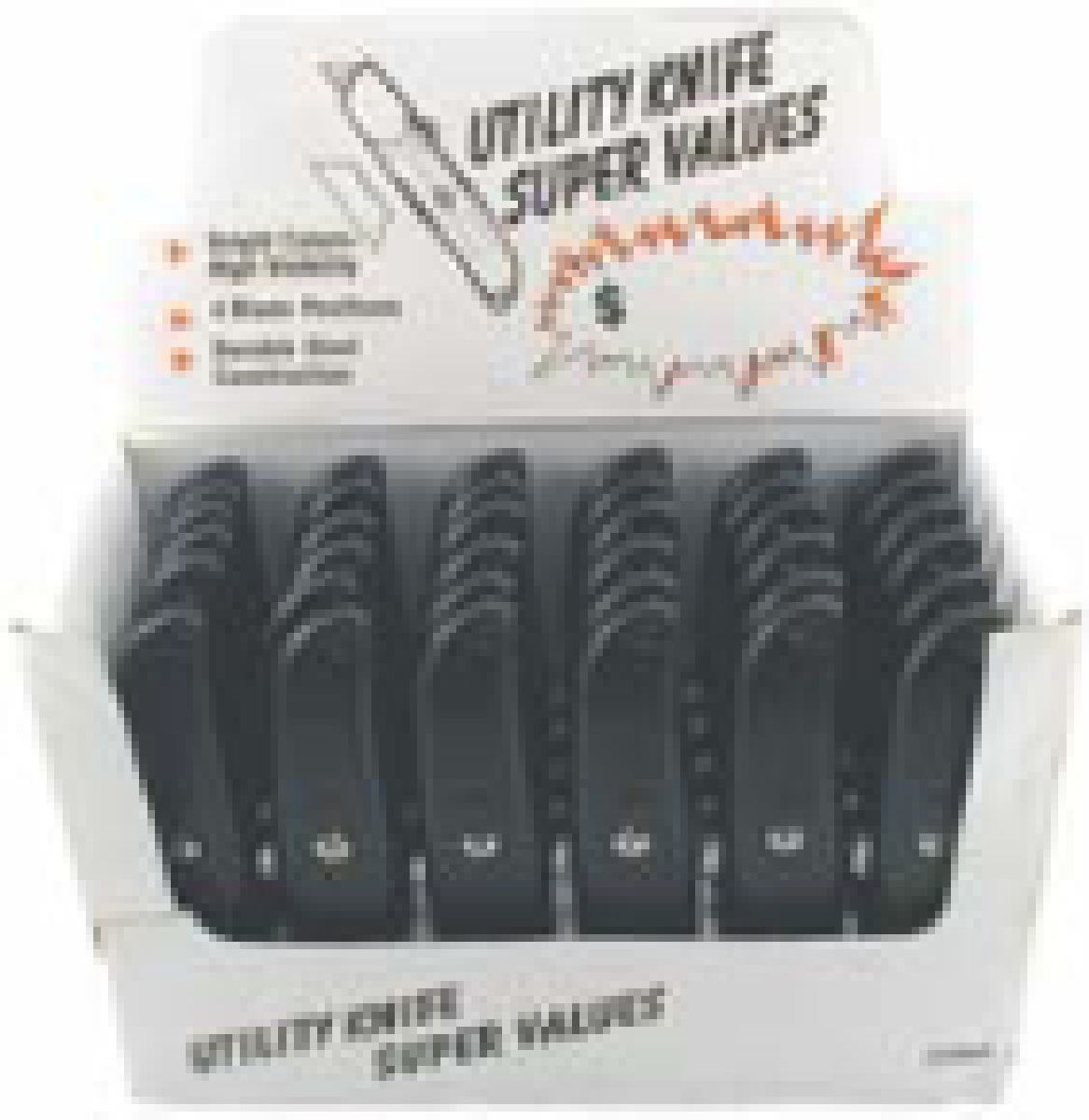 36pc Utility Knives Display Box