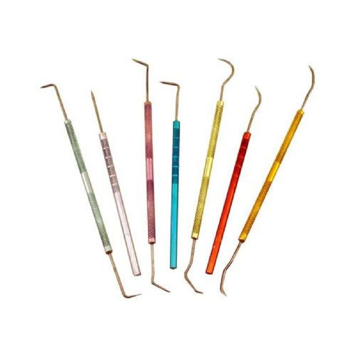7pc Colored Dental Pick Set