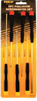6pc XL Precision Screwdriver Set carded