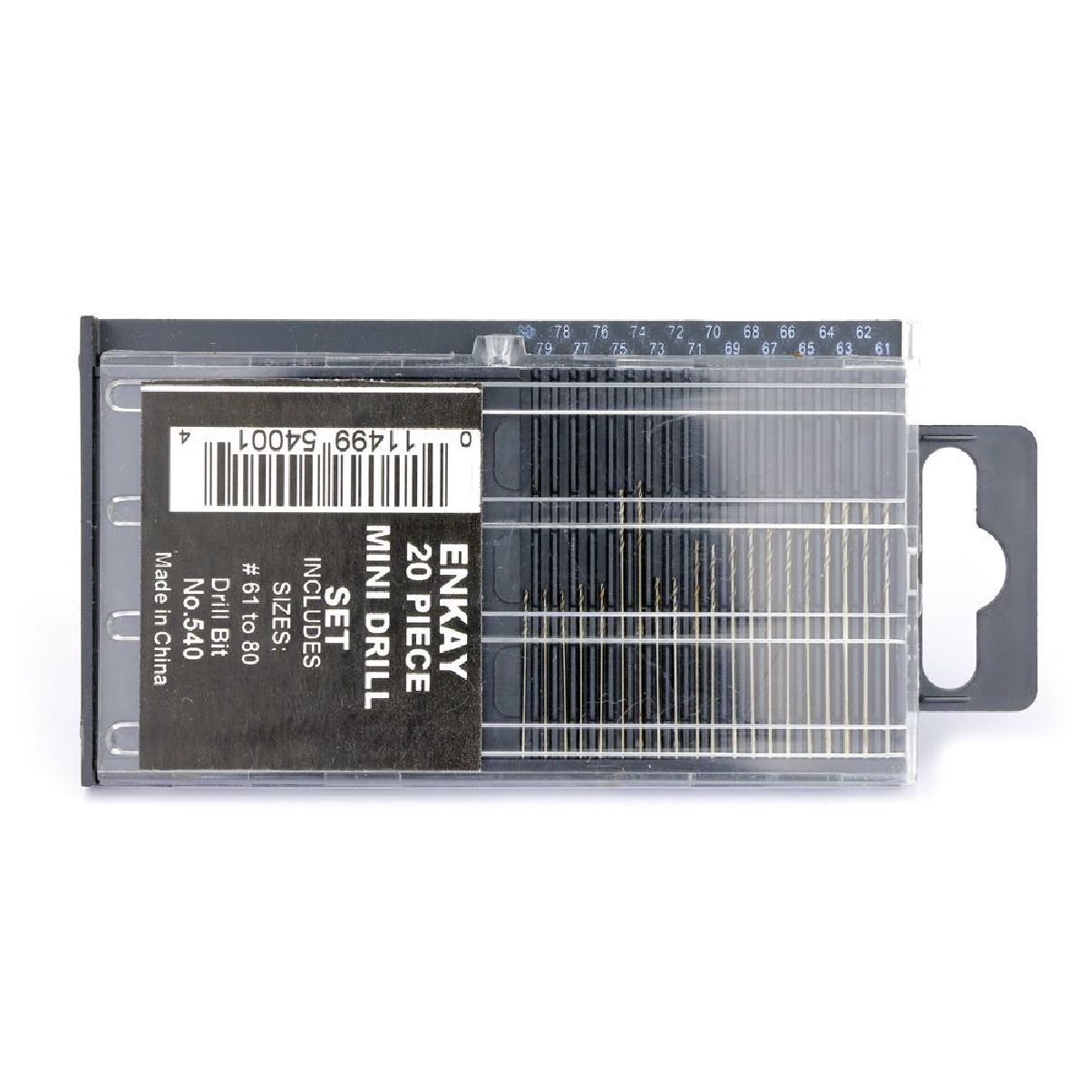 20pc Mini Drill Set Labeled