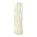 12 White Cable Ties 50pc Poly bag